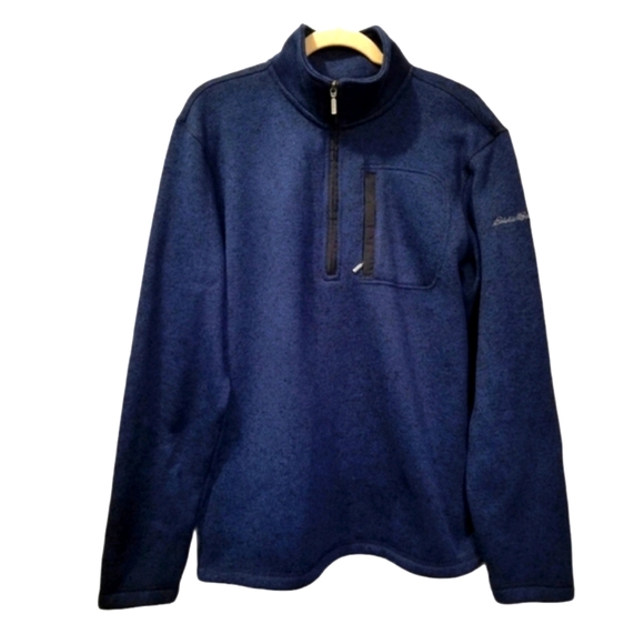 Eddie‎ Bauer Mens 1/4 Zip Pullover Sweater Mens L Gorpcore - Picture 1 of 6
